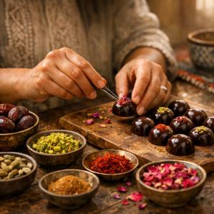 De wereldwijde 'Dubai Chocolate' trend bereikt de Quad Cities – handgemaakt door vluchteling-ambachtslieden